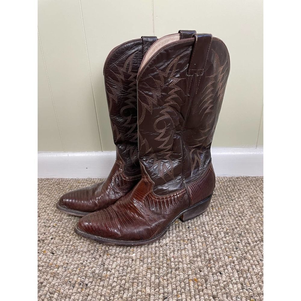 Classic Brown Western Cowboy Boots
